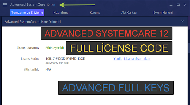 advanced systemcare 12.3 key